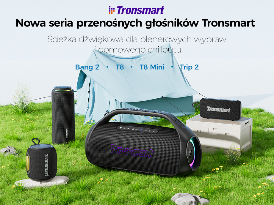 Nowe Tronsmart Bang 2, T8, T8 Mini & Trip 2 Głośniki do przygód na świeżym powietrzu i chillu w domu