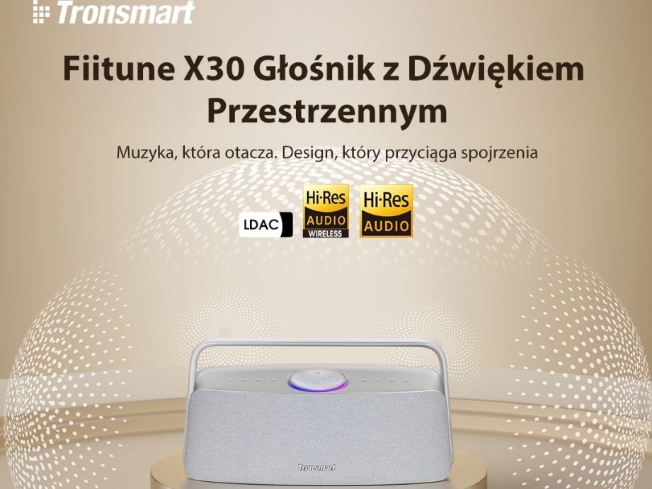 Tronsmart Fiitune X30: nowoczesny głośnik domowy z wysokiej jakości dźwiękiem przestrzennym